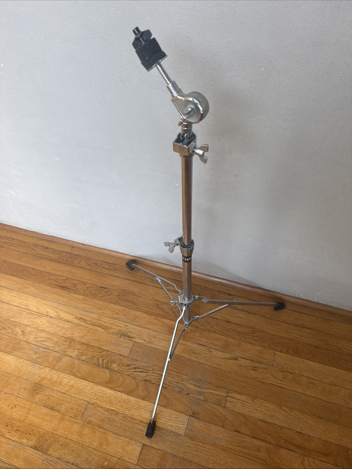 Vintage TAMA Single Braced Straight Cymbal Stand JAPAN black