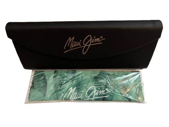 Maui Jim Eyeglasses/Sunglasses Hard Case with Cleaning Cloth, new