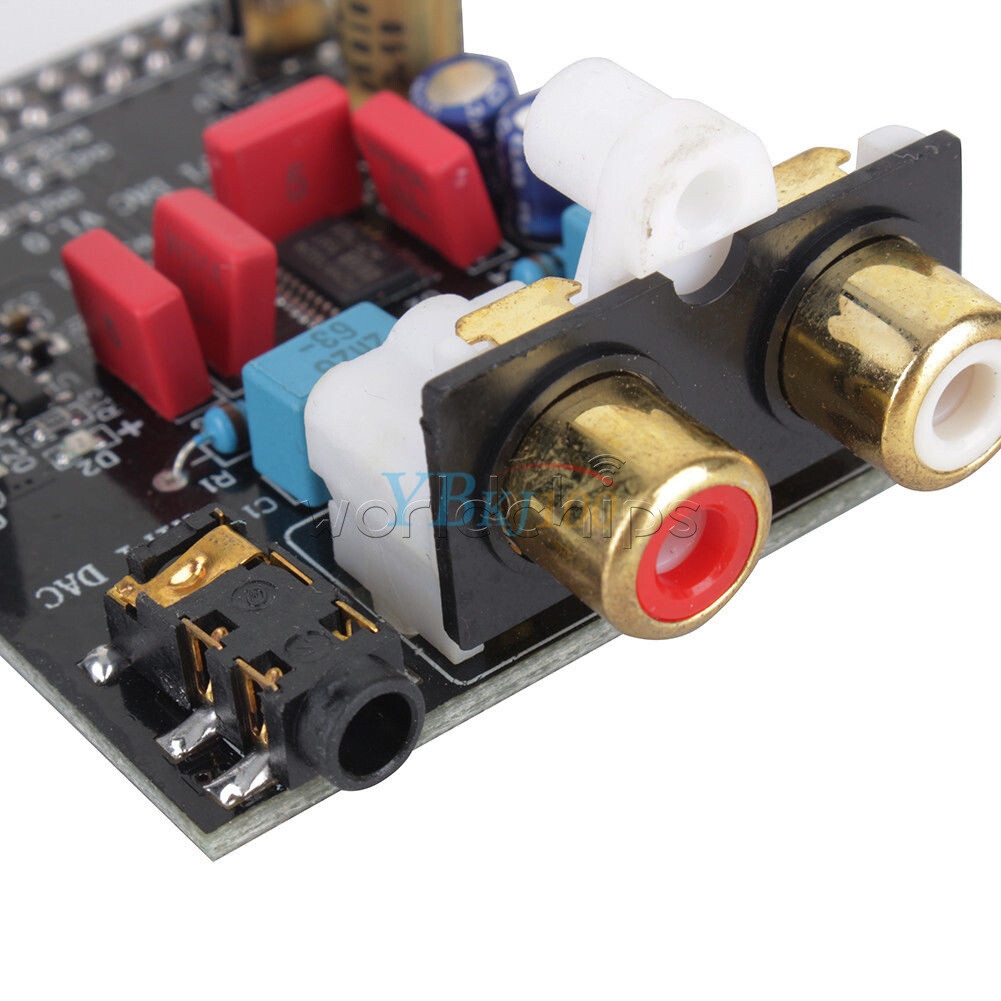 Black HIFI DAC Audio Sound Card Module I2S Interface For Raspberry Pi B Version