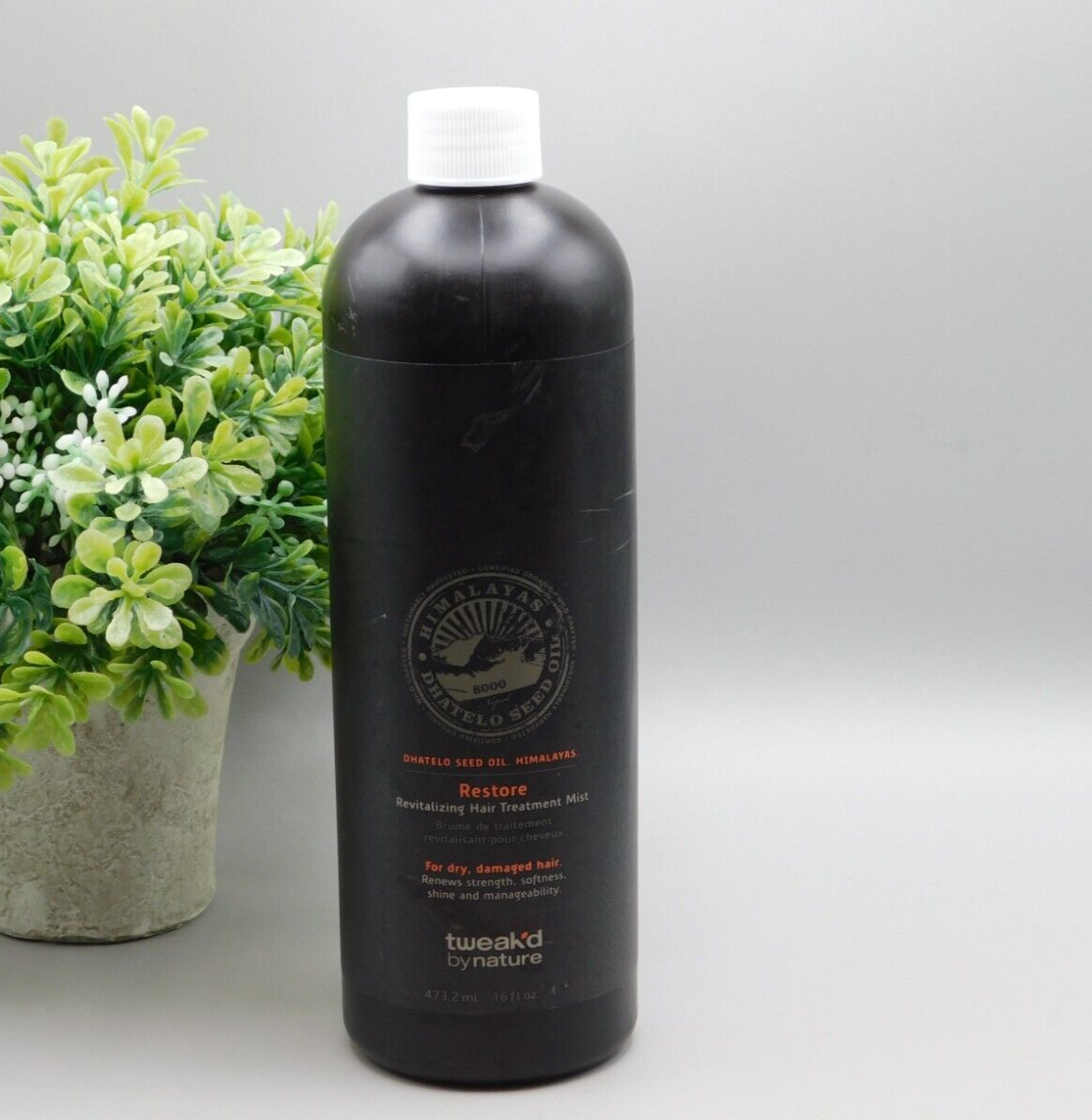 Tweak'd By Nature Restore Revitalizing Hair Treatment Mist 16 oz New SEALED