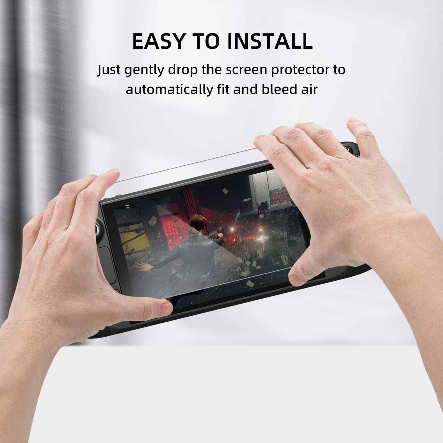 2Pack 0.33mm Thickness 9H Tempered Glass Screen Protector for Steam Deck Console
