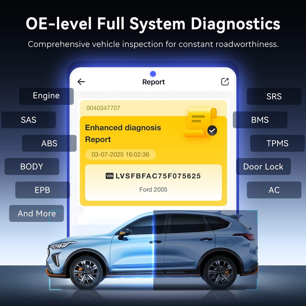 MUCAR BT200 MAX Bluetooth OBD2 Code Reader Scanner Tool Full System AI Diagnose