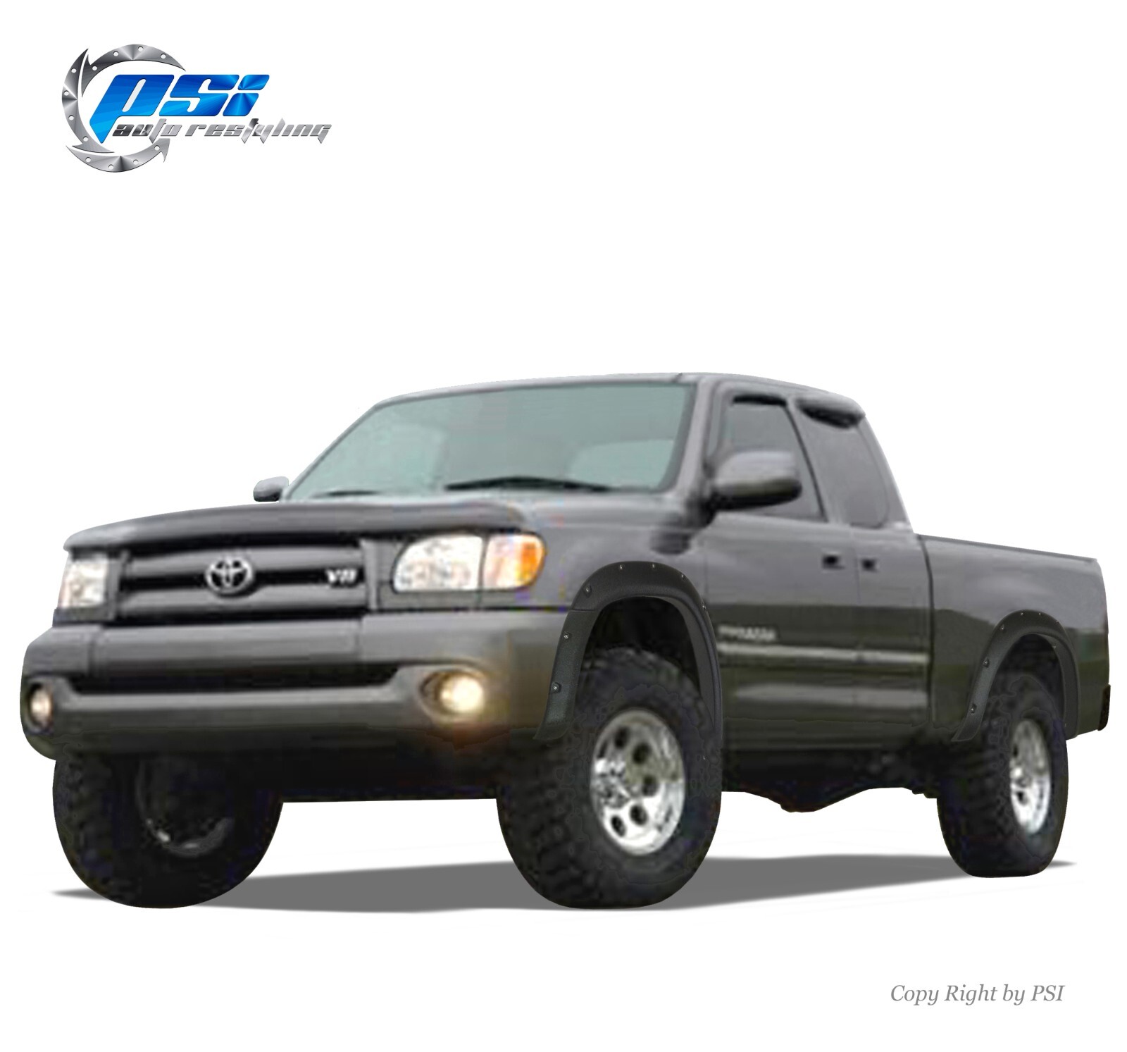 Pocket Bolt Fender Flares Fits Toyota Tundra 2000-2006 Sand Blast Textured