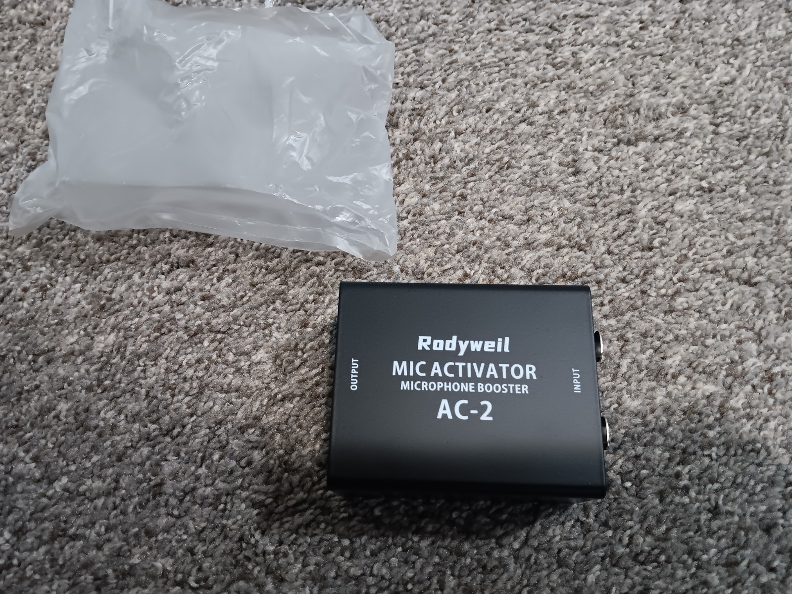 Rodyweil Mic Activator Microphone Booster AC-2 New, open box