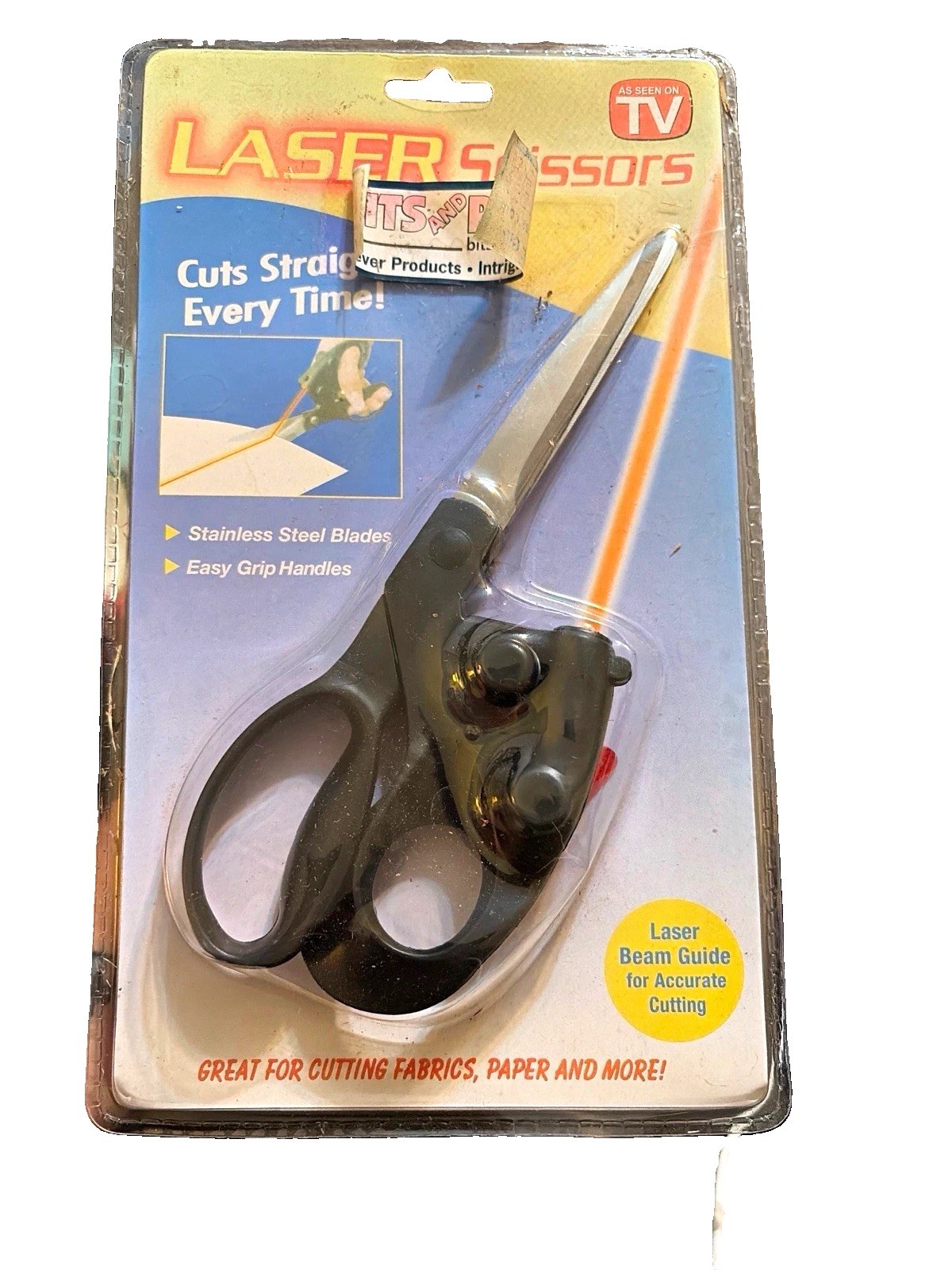 Laser Scissors Stainless Steel Blades As Seen on TV New Old Stock NOS Deadstock