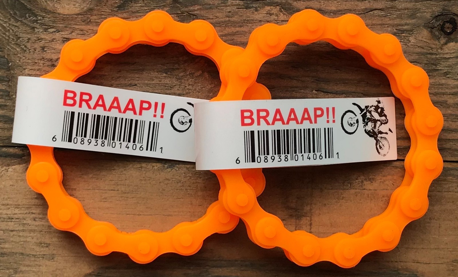 MX ORANGE CHAIN WRISTBAND BRACELET