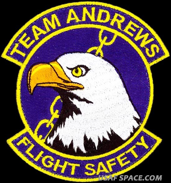 USAF 316th WING – TEAM ANDREWS – FLIGHT SAFETY - ORIGINAL AIR FORCE VEL PATCH