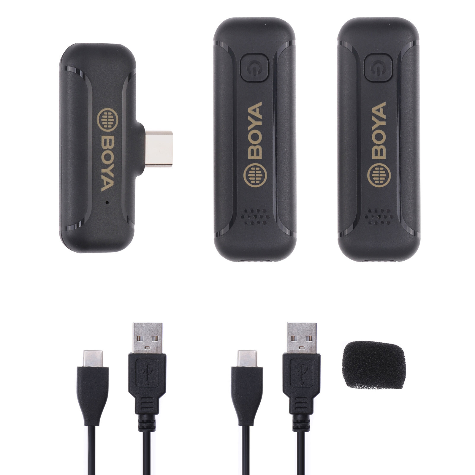 BOYA BY-WM3T2-U2 Wireless Lavalier Microphone USB-C for Android Smartphone Vlog
