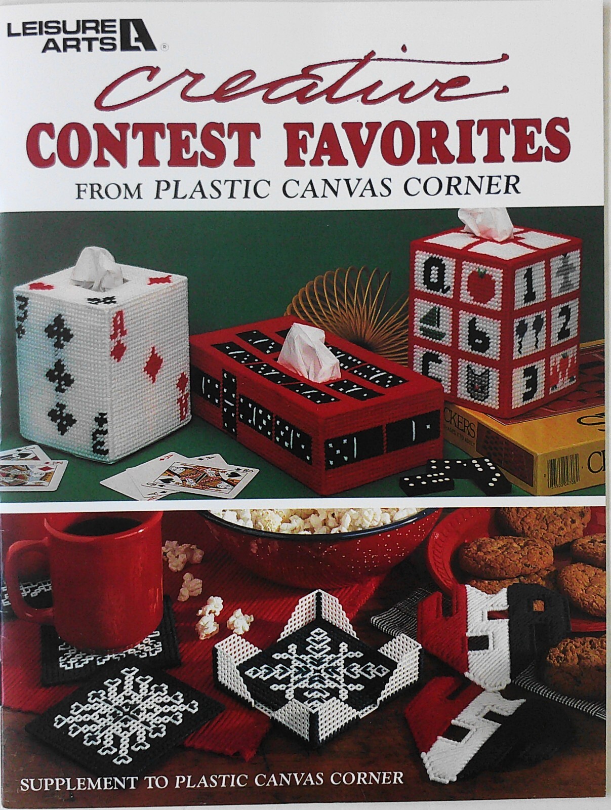 Leisure Arts Creative Contest Favorites Ornaments Coaster Plastic Canvas Pattern
