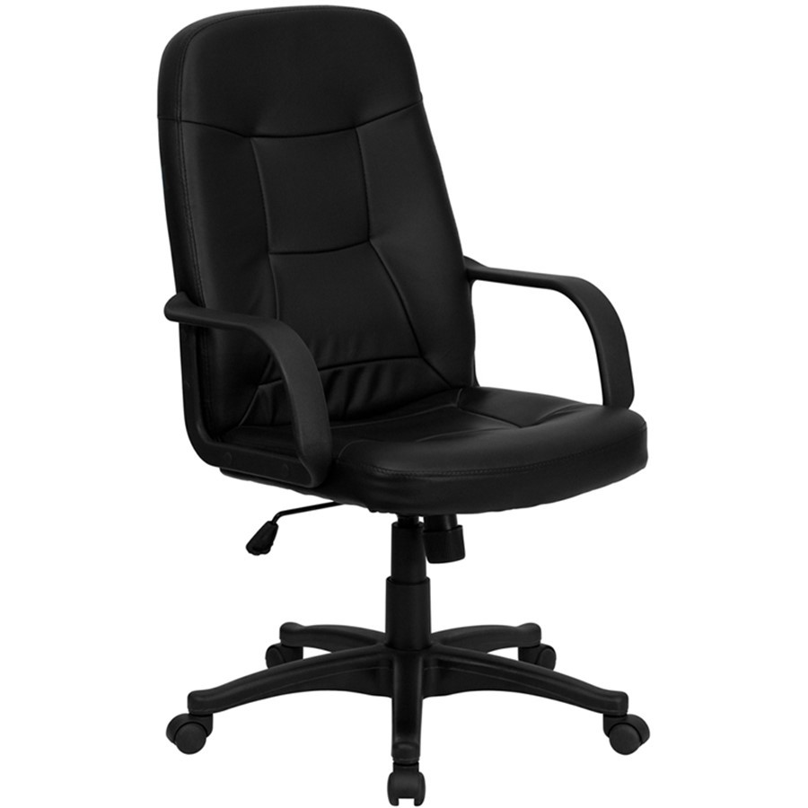 Flash Furniture Black Vinyl Office Chair, Black - H8021-GG