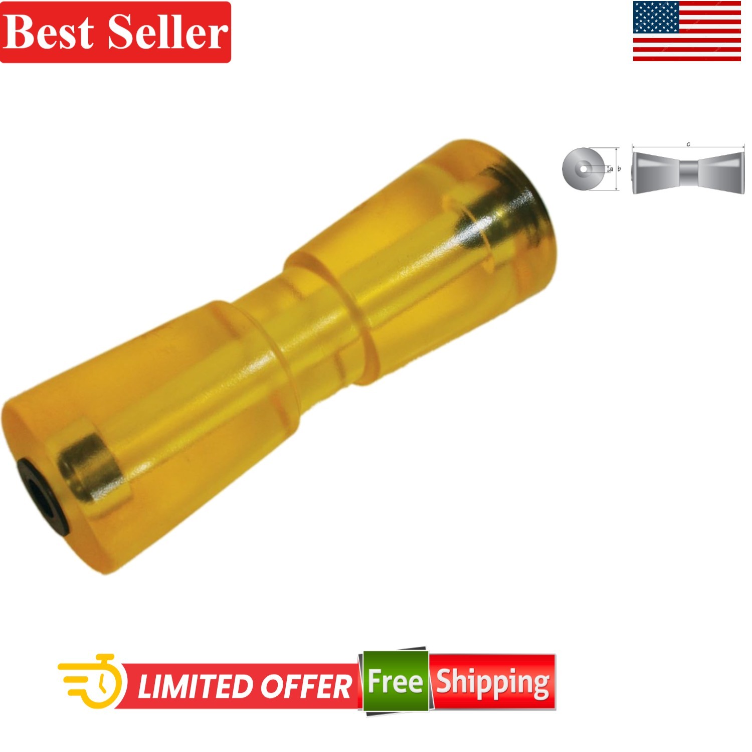Polypropylene Roller 8 Inch for Boat Trailer Compatible With Trailer