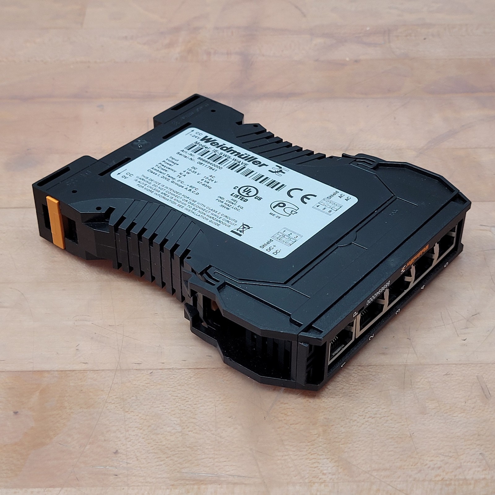 Weidmuller IE-SW5-WAVE Network Switch, 5 Port, 10-35VDC, 10-24VAC, 8896940000
