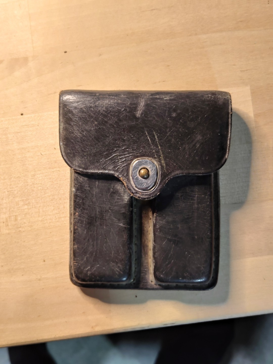 1966 J.M. Bucheimer Military Police MP double magazine pouch  M1911 .45 caliber