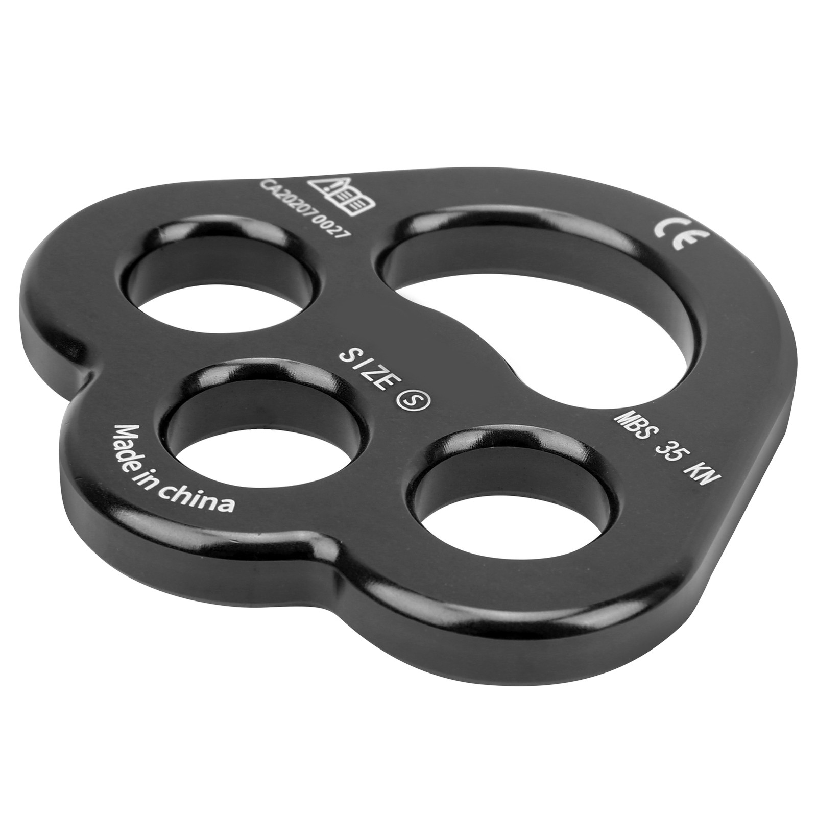 Black Rope 3 Holes Force Rigging Plate Anchor Divider Finger Force WT
