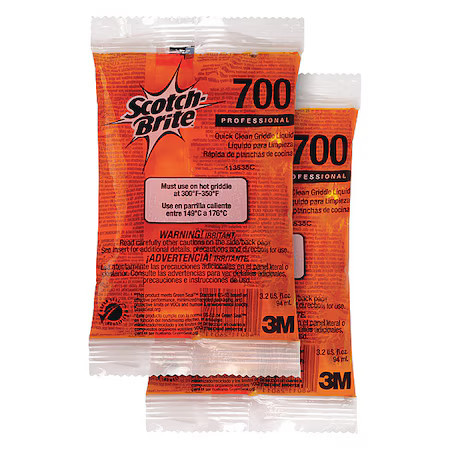 Scotch-Brite B0070msx6y Griddle Cleaner And Degreaser, 3.2 Oz Packet, Liquid,