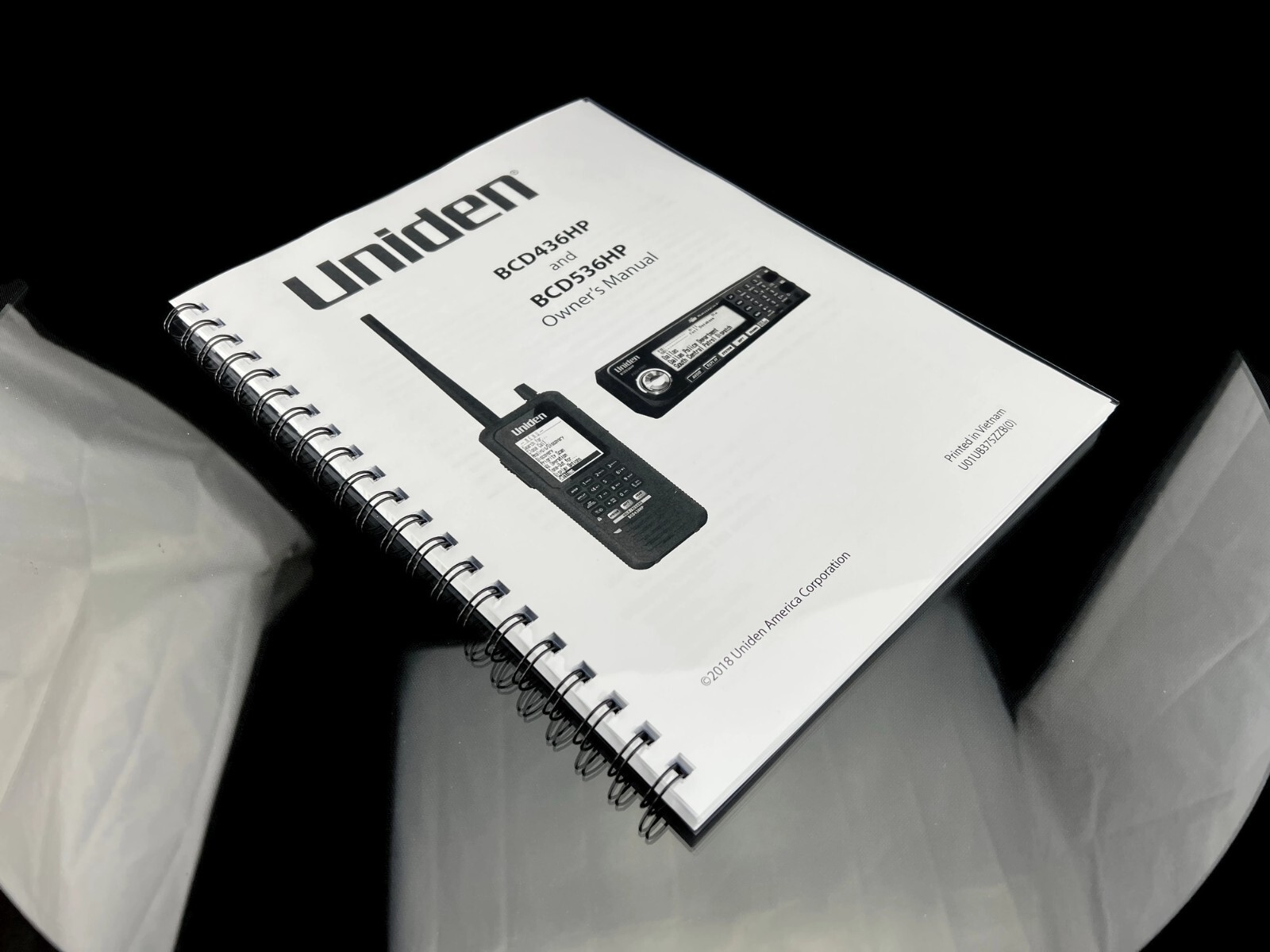 Uniden BCD436HP BCD536HP Instructions Operating Manual User Guide COIL BOUND
