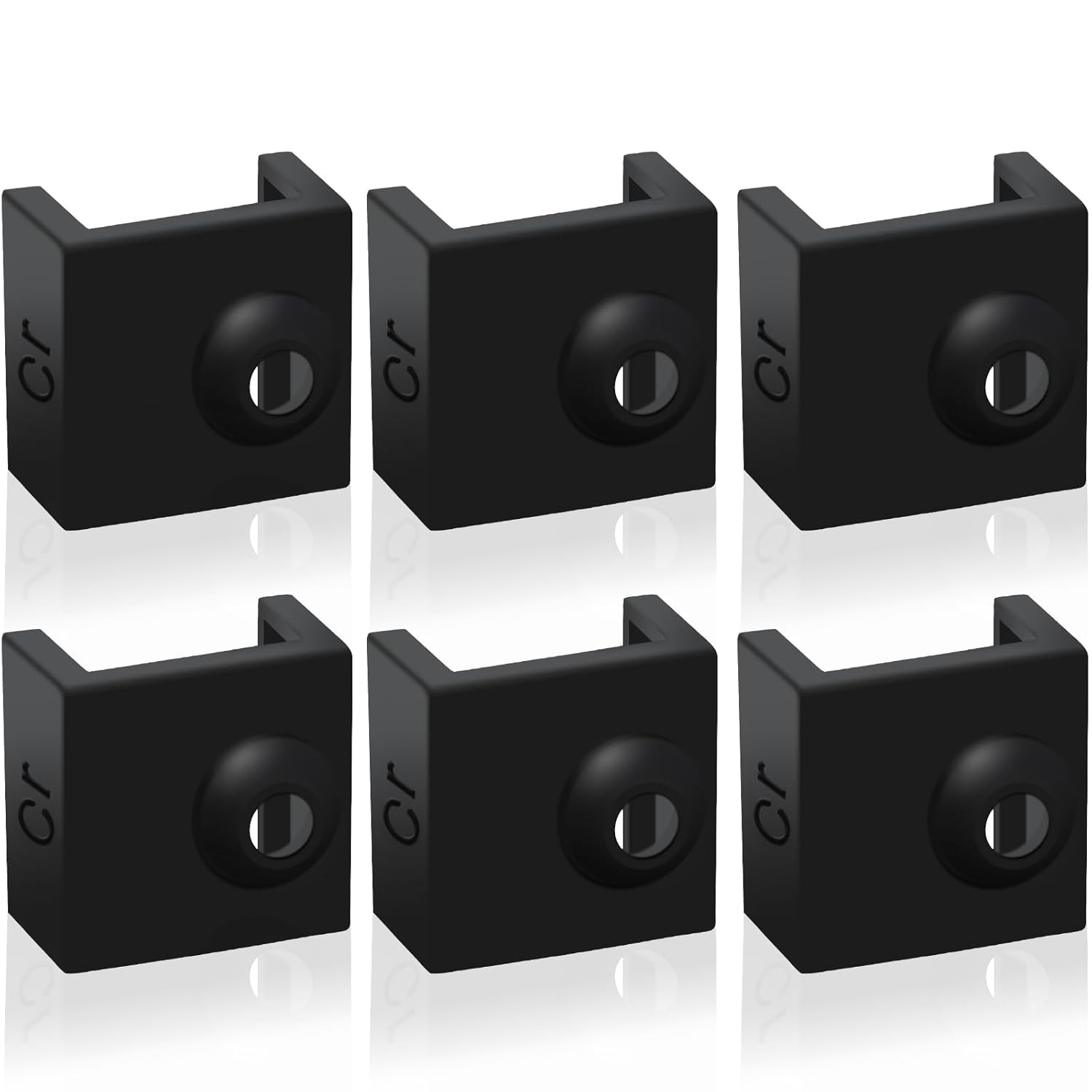 3D Printer Hotend Silicone Sock, 6 PCS Heater Block Cover for...