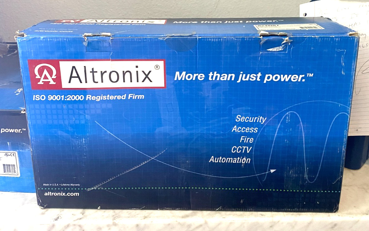 Altronix Isolated 19" Rack Mount CCTV Power Supply 24VAC@12.5A 8 Fuse R248ULI