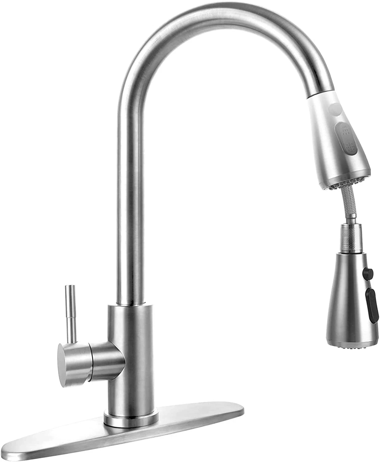 Llave De Agua Para Cocina Con Rociador Extraible Grifos Fregadero Lavamanos Baño