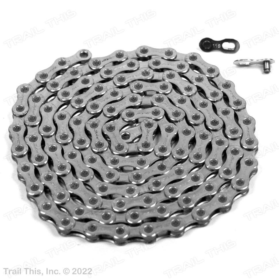 PYC 11-Speed 116L Bike Chain Silver fits SRAM Shimano Campagnolo