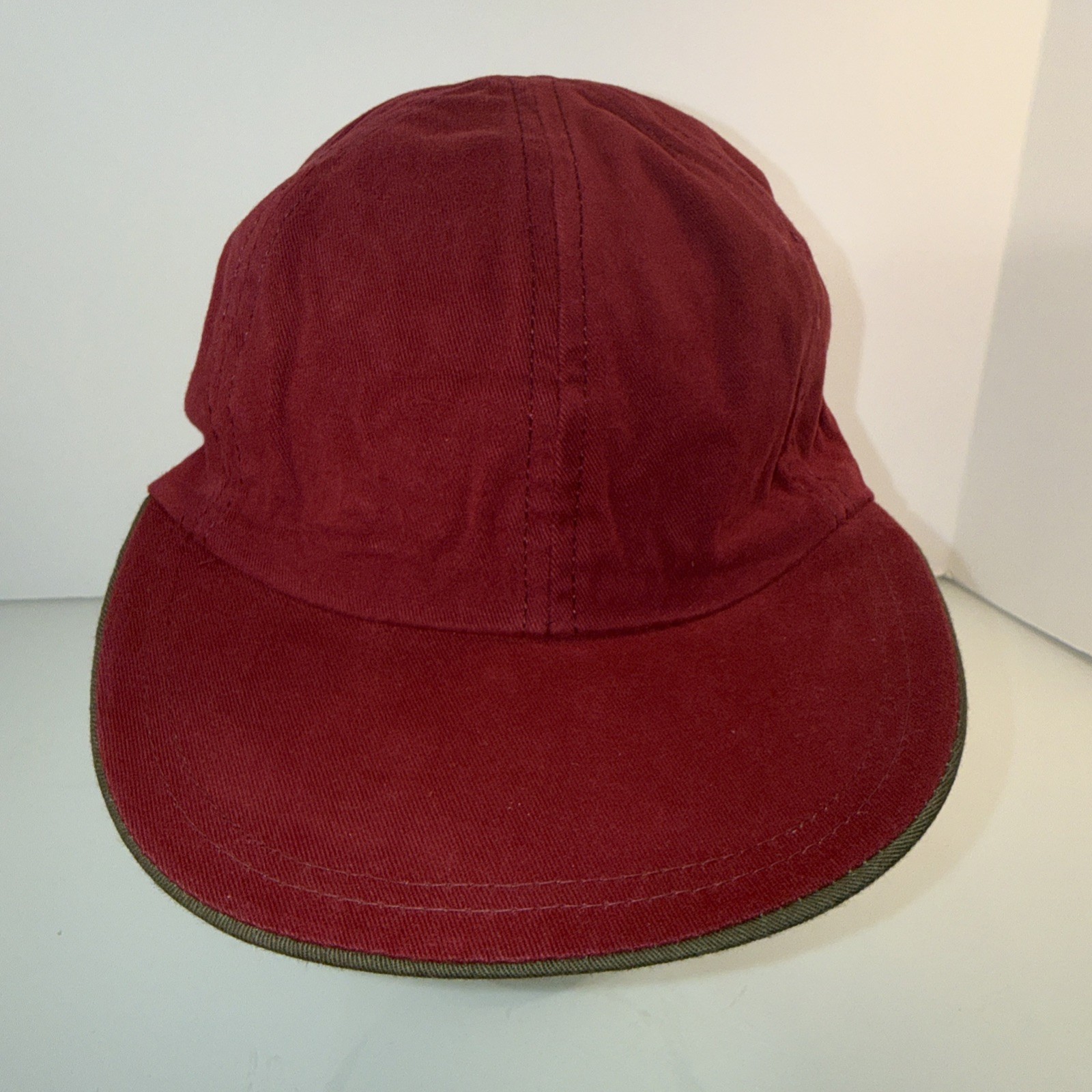 Reebok Reversible Olive/Maroon Hat Cap w multi-color shark inside & outside