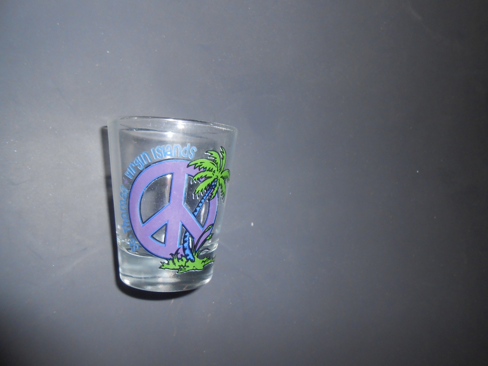 St. Thomas Virgin Islaands Peace Sign Shot Glass