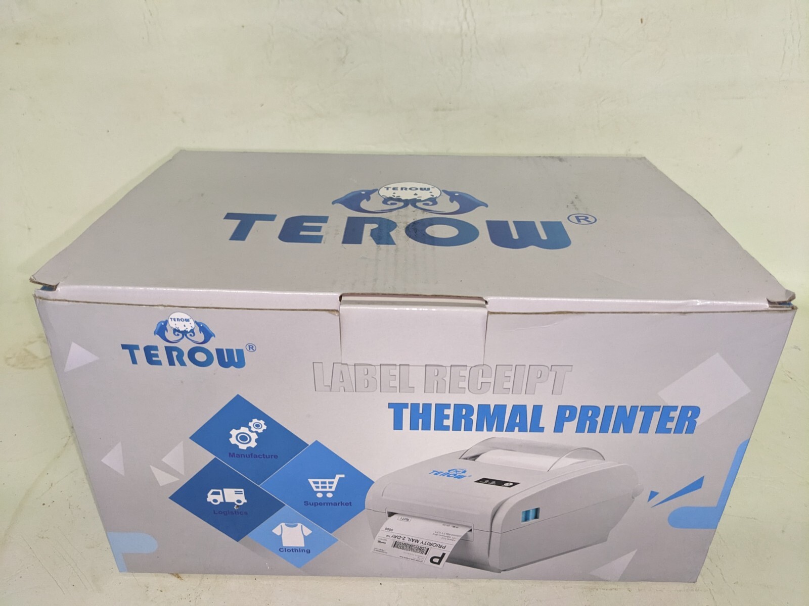 Terow POS-9210 Gray 160mmps High Speed Label Receipt Thermal Barcode Printer (N1