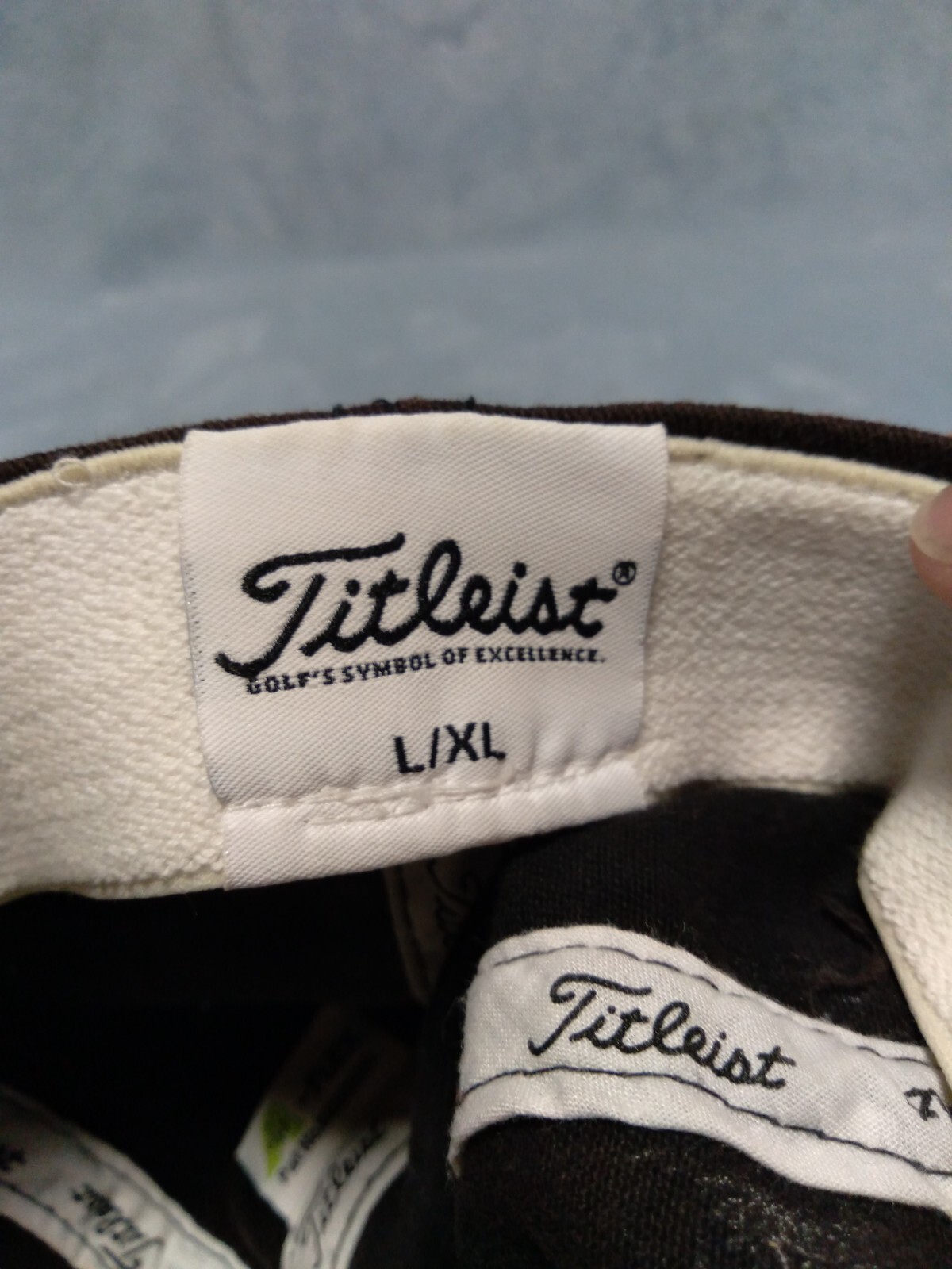 Titleist Golf Baseball Hat Cap Brown Tan A-FLEX Fitted Size Large X-Large