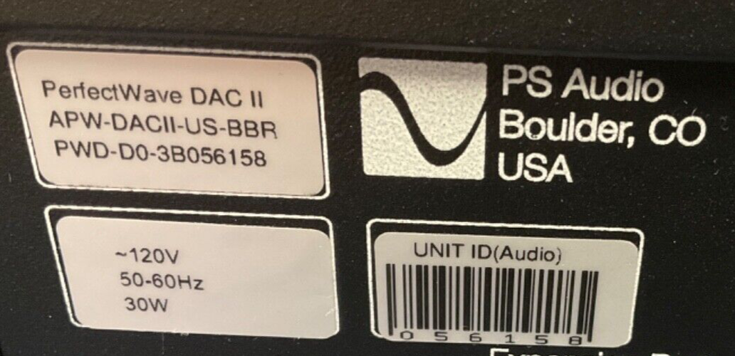 PS Audio PerfectWave DAC Mk II with Bridge