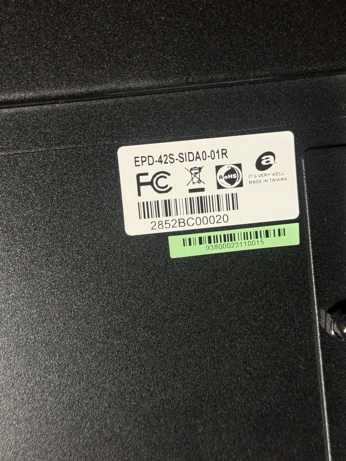42” Authentic E - Ink display avalue