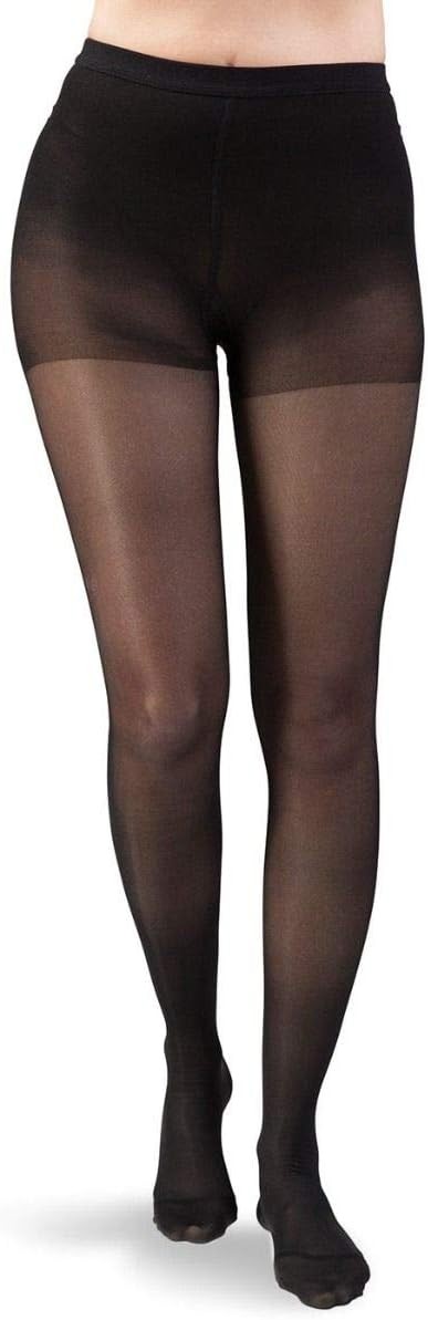 Dr Comfort Women's Select Sheer Pantyhose 15-20mmHg (Black) XX-Large