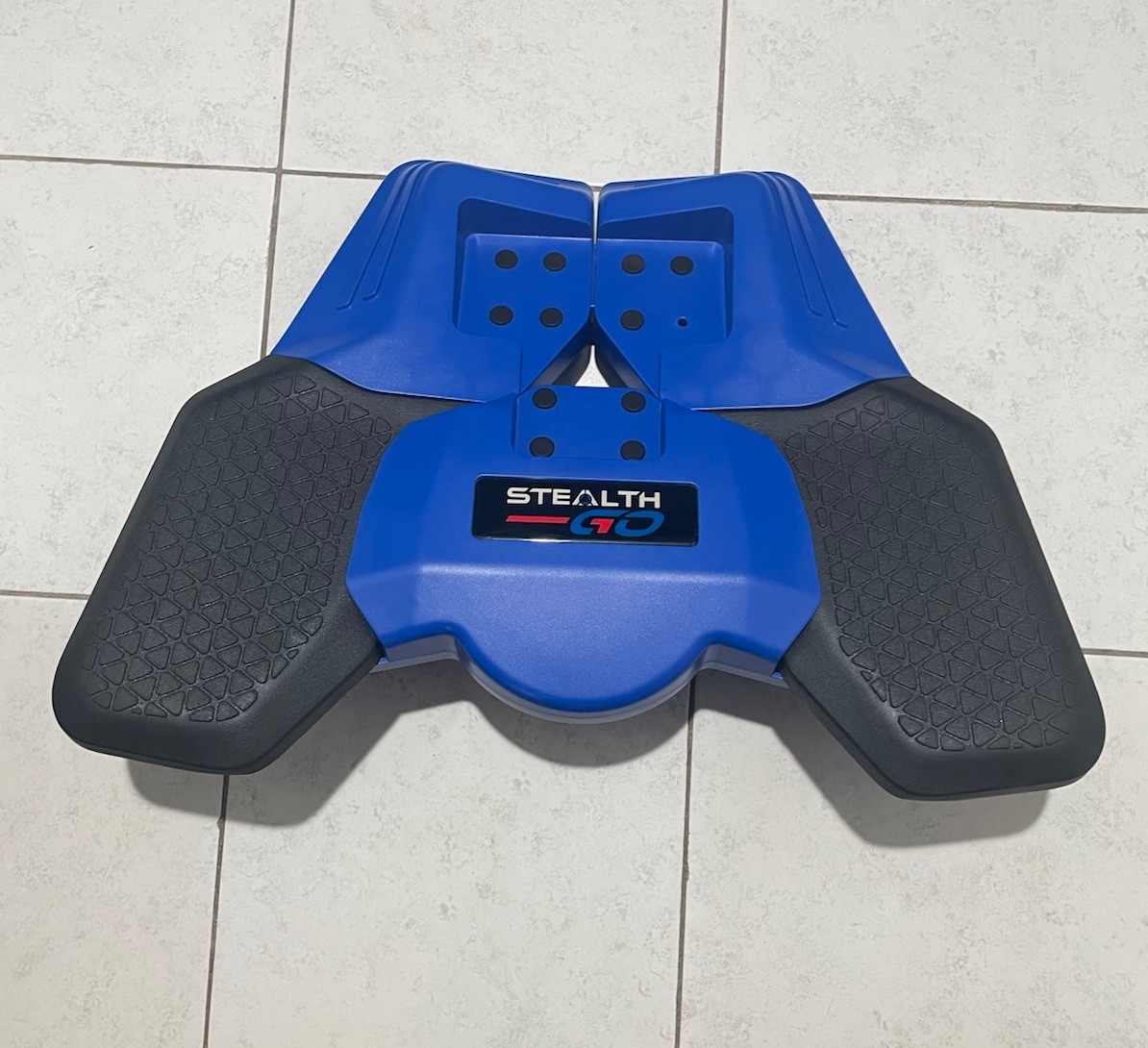 Stealth GO Plank Trainer Non-Slip Padded Core Abdominal Exerciser Blue