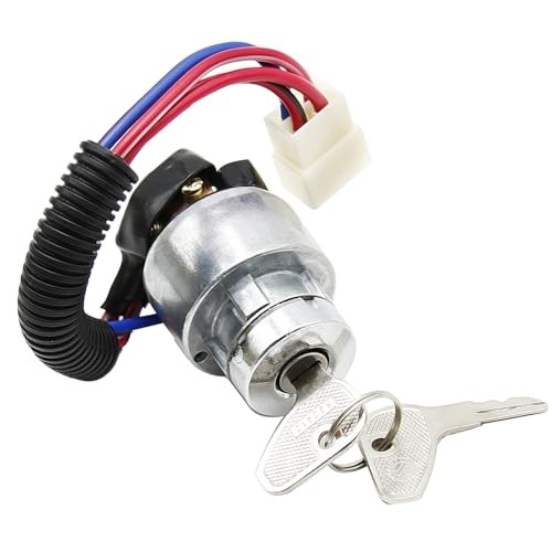 Ignition Key Switch, Replacement for Kubota Tractor L2501 L2600 L2800 L3000