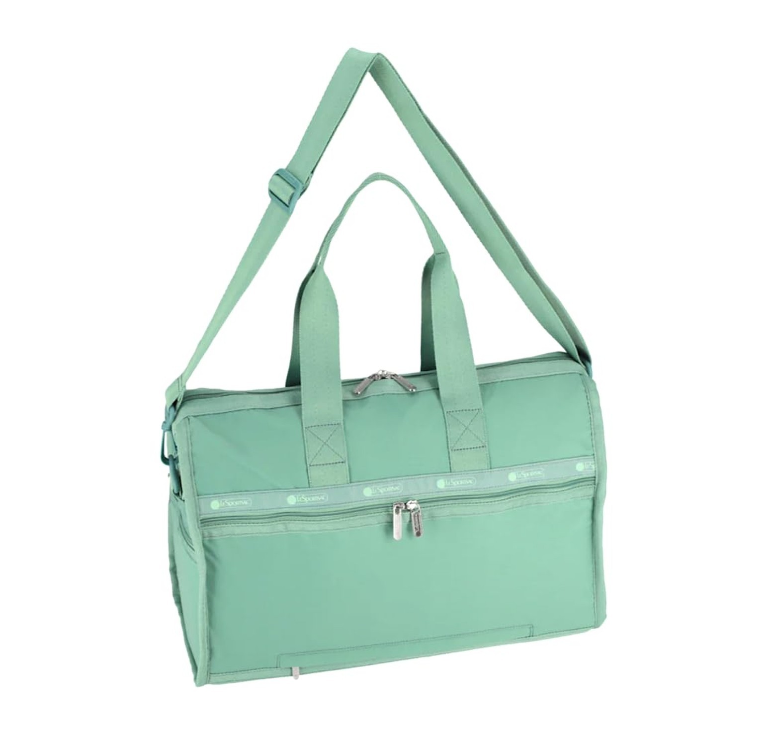 LeSportsac Sage Green Deluxe Medium Weekender Crossbody Bag, Style 4318/Color...