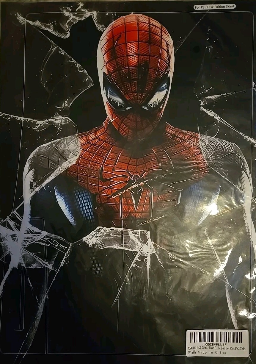 Play Station 5, Spider Man Skin Sticker Decal