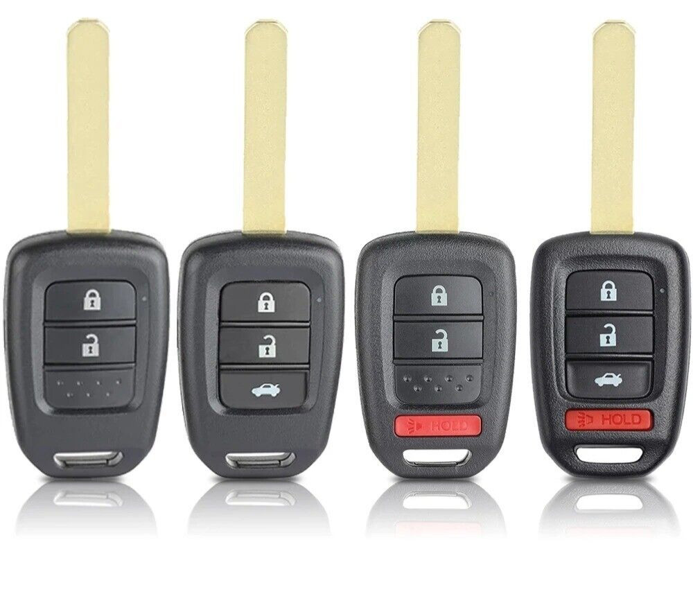 Remote Car Key Shell Case Cover Replacement 2/3/4 Buttons for Honda City