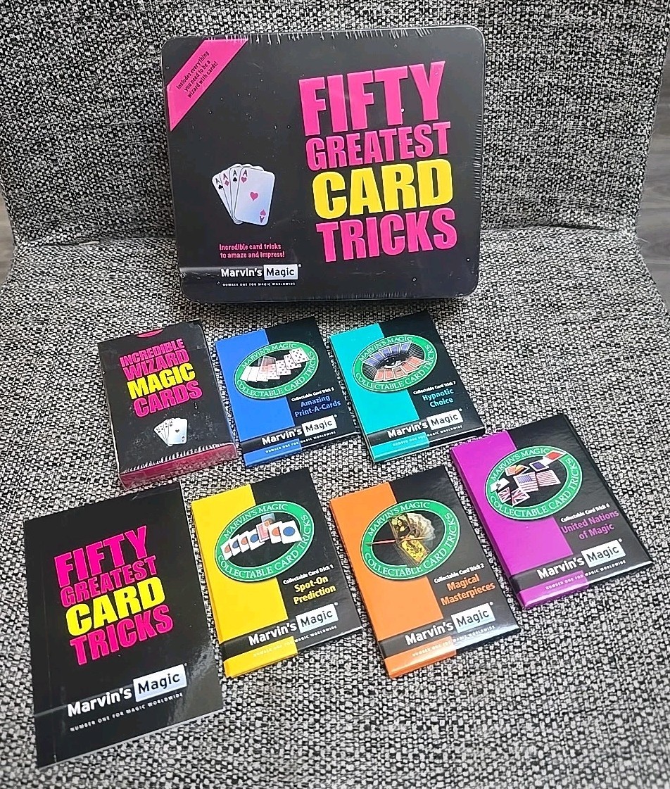 Marvin's Magic Fifty Greatest Card Tricks. New &  Sealed. "Read Description!"