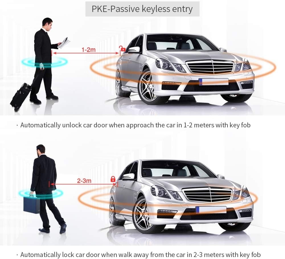 Push Button Start & Passive Keyless Entry Alarm System - Smart Car Protection