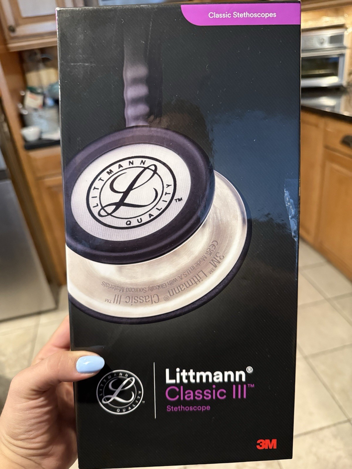 3M Littmann Classic III Monitoring Stethoscope, 5803, More Than 2X as Loud, Weig