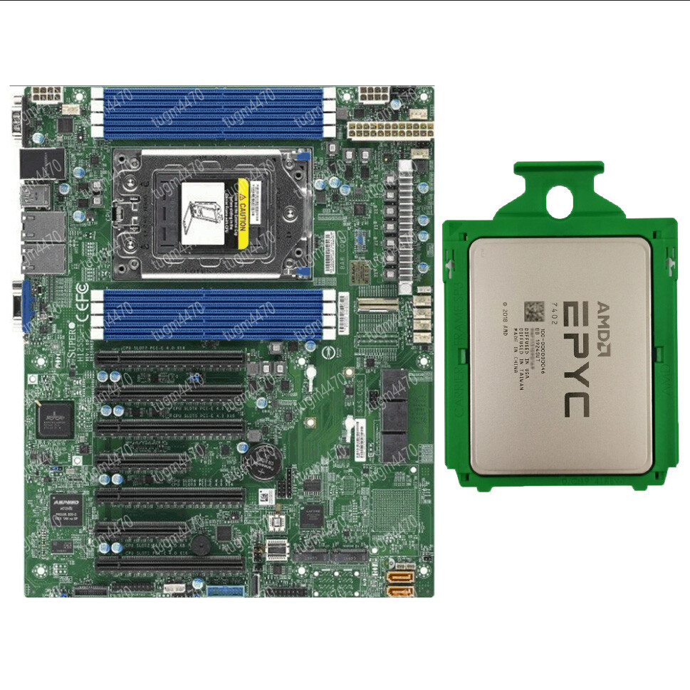 AMD EPYC 7402+Supermicro H12SSL-i 24cores 48threads 2.8 GHz motherboard+ CPU