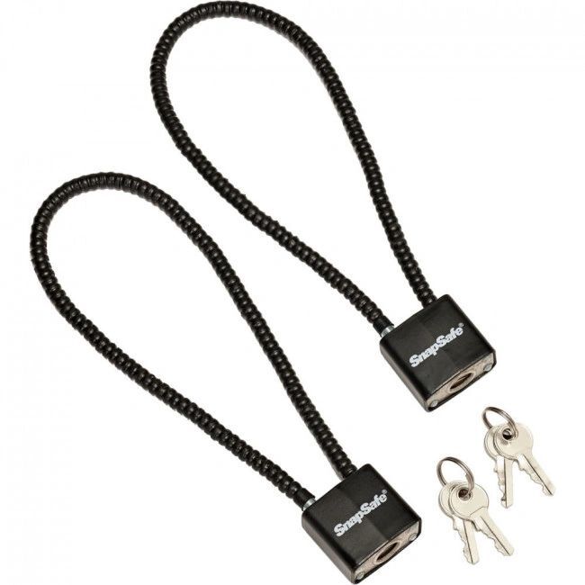 SnapSafe 15" CA DOJ, MA APPROVED CABLE LOCK, Cable Gun Lock - 2-Pak 75281