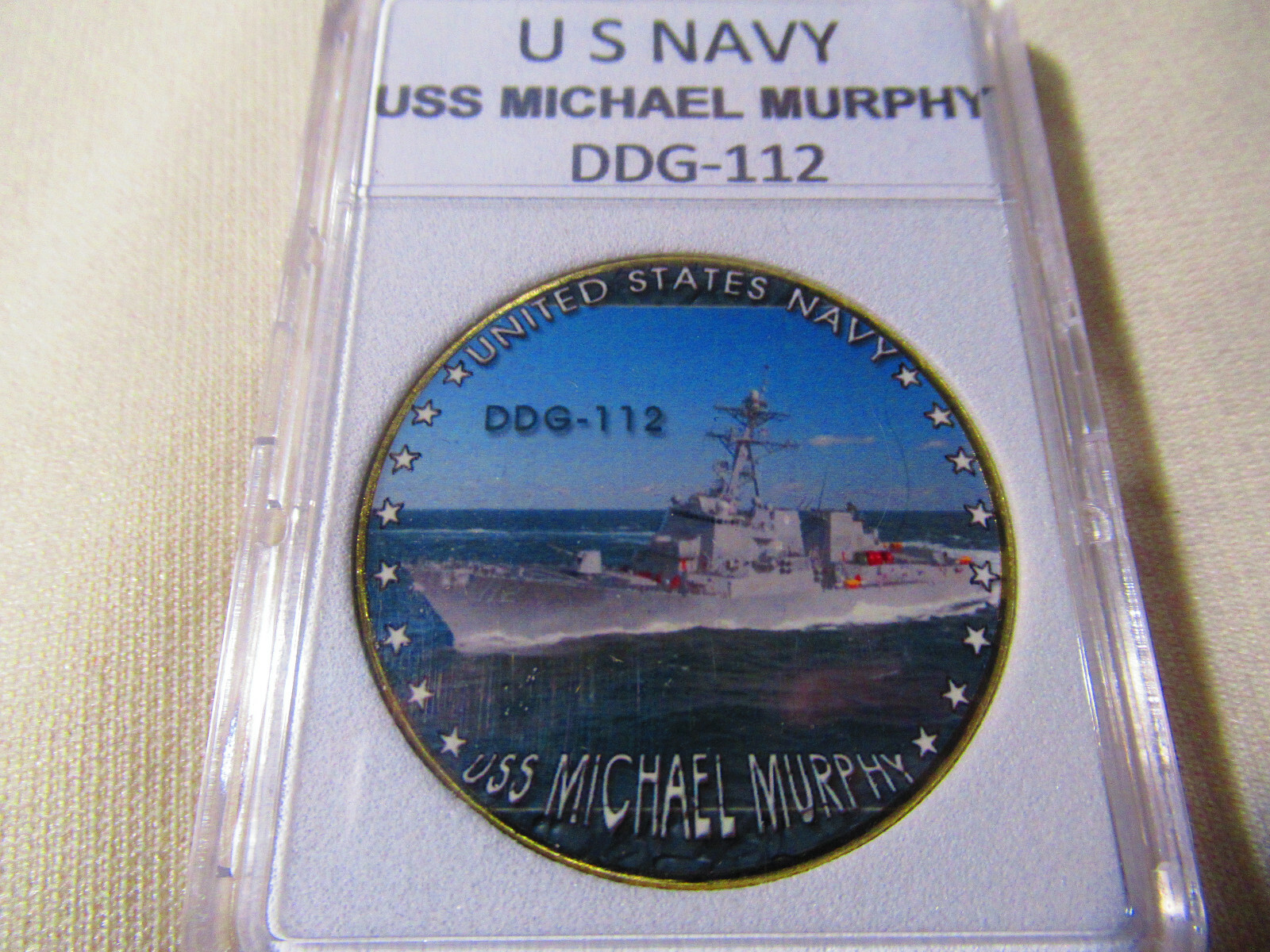 US NAVY - USS MICHAEL MURPHY (DDG-112) Challenge Coin