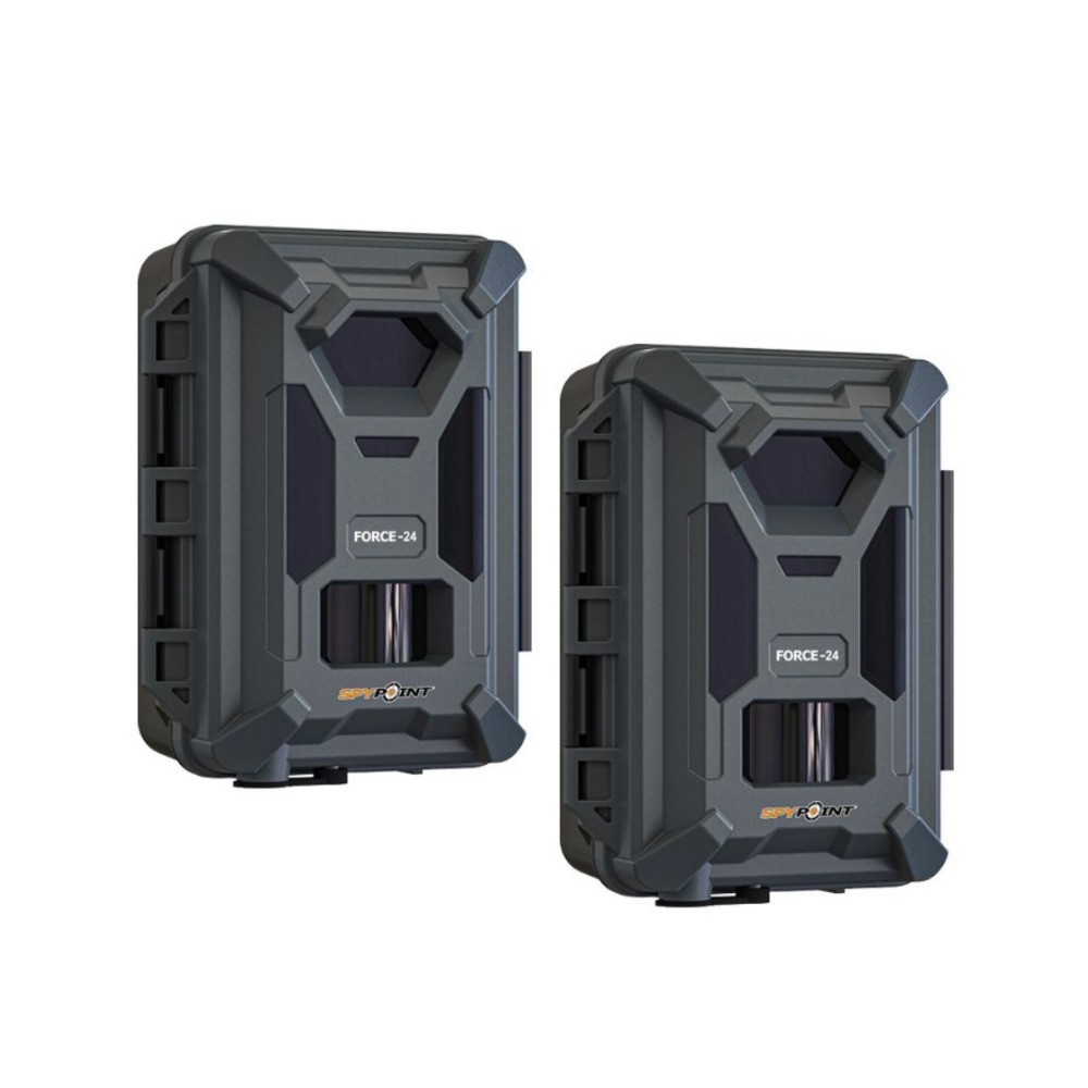Spypoint Force-24 Trail Camera 24MP 2K Video 0.5s Trigger Twin Pack