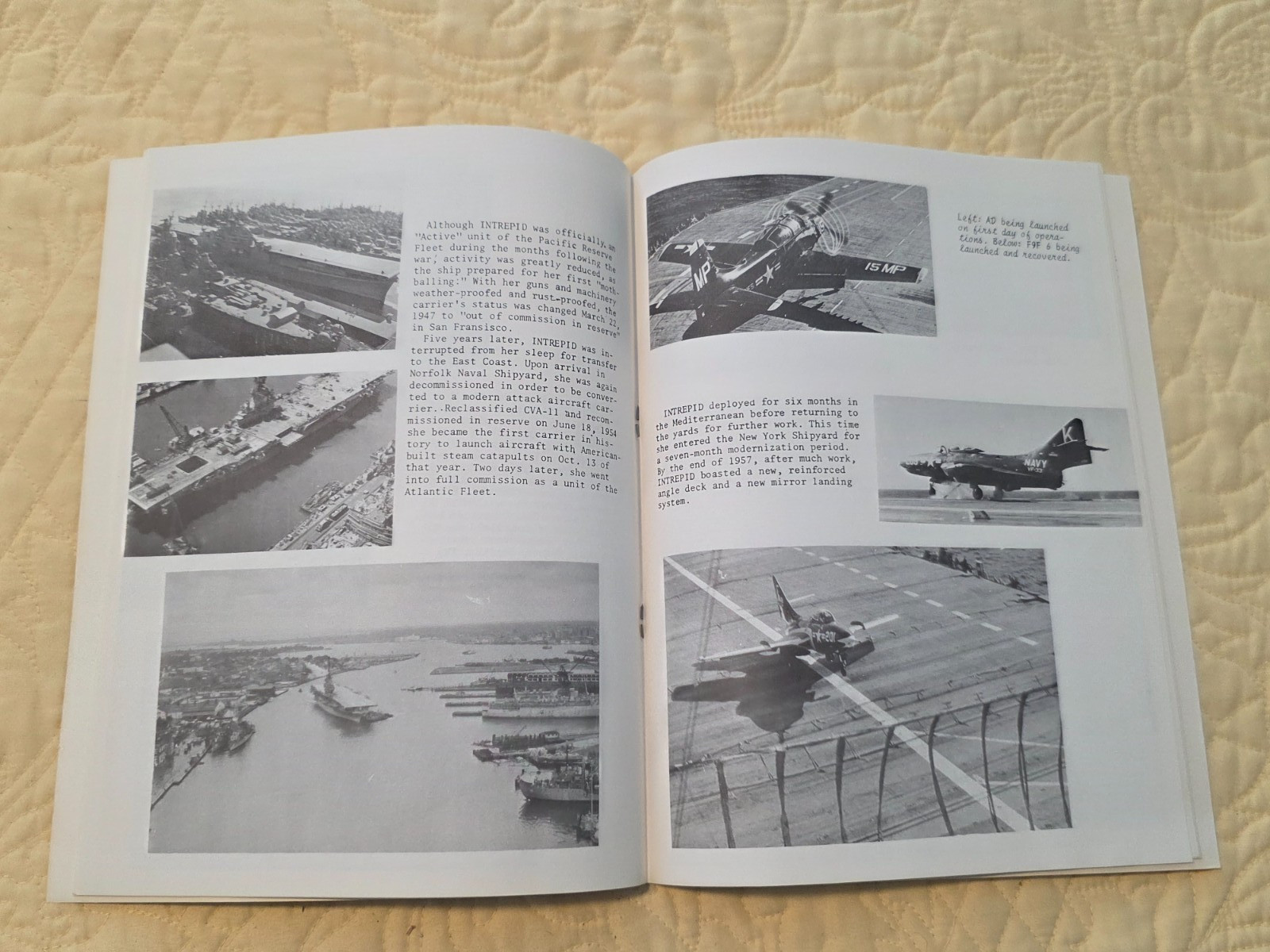 USS Intrepid (CVs-11) Decommissioning Program, 30 Year Pamphlet, Patch & Invite