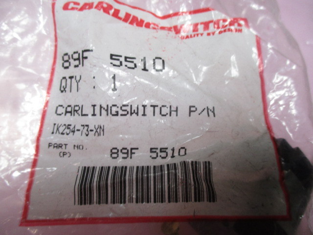 Carling Switch IK254-73-XN Toggle Switch, 89F 5510, 423307