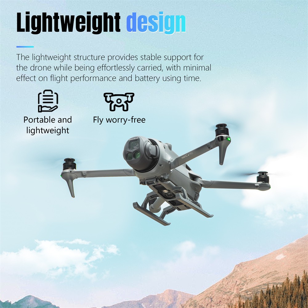 Collapsible Sled Booster Kickstand Landing Protector for DJI Mavic 4 Pro Drone