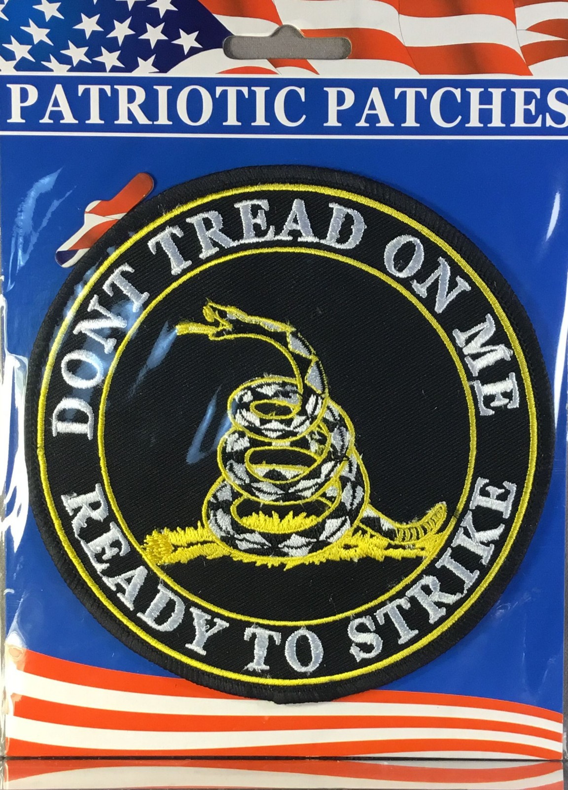 Large  USA Patriotic Don't Tread On Me  Ready To  Strike 5" patch
