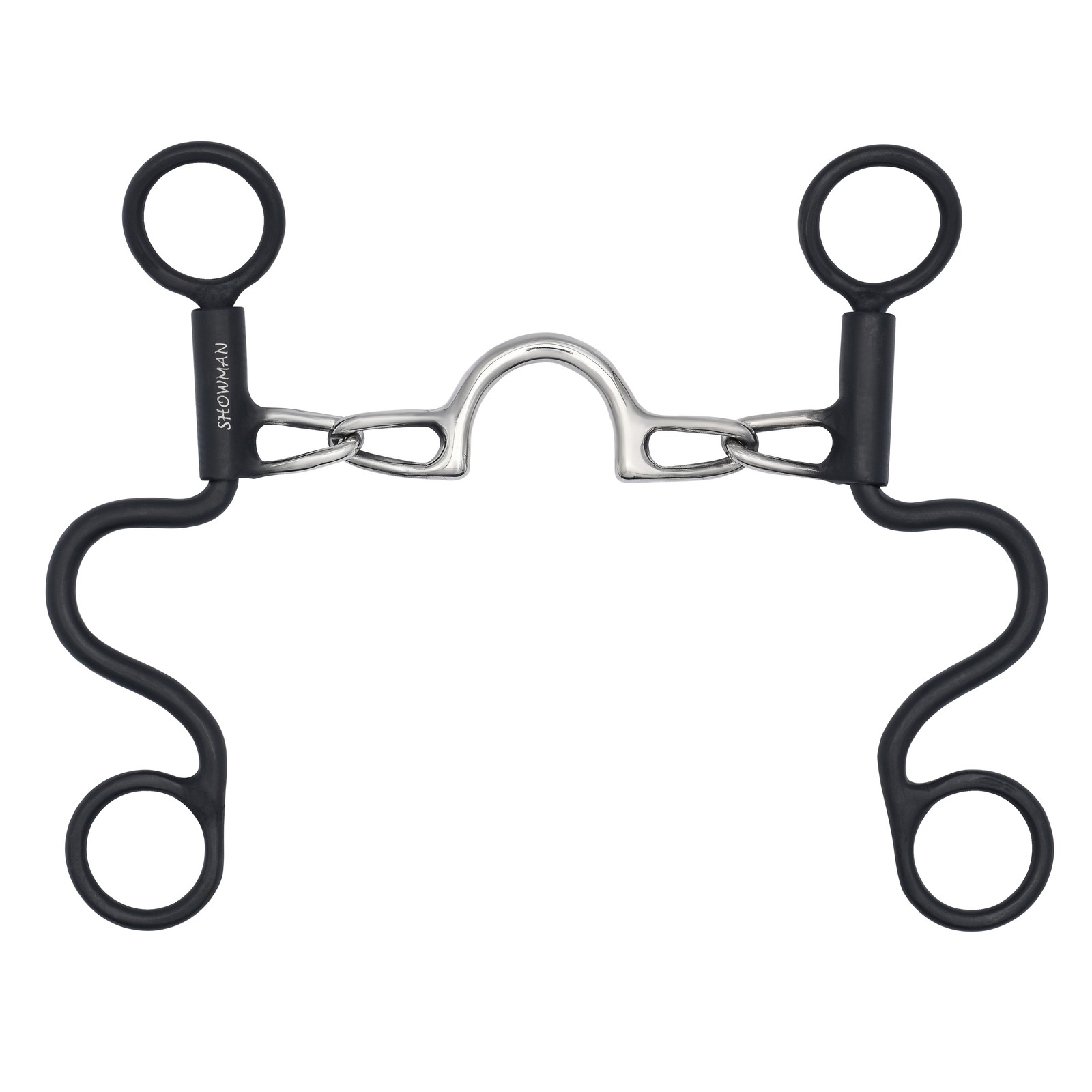 Showman Short Shank Low Port Bit w/ Chain Mouth