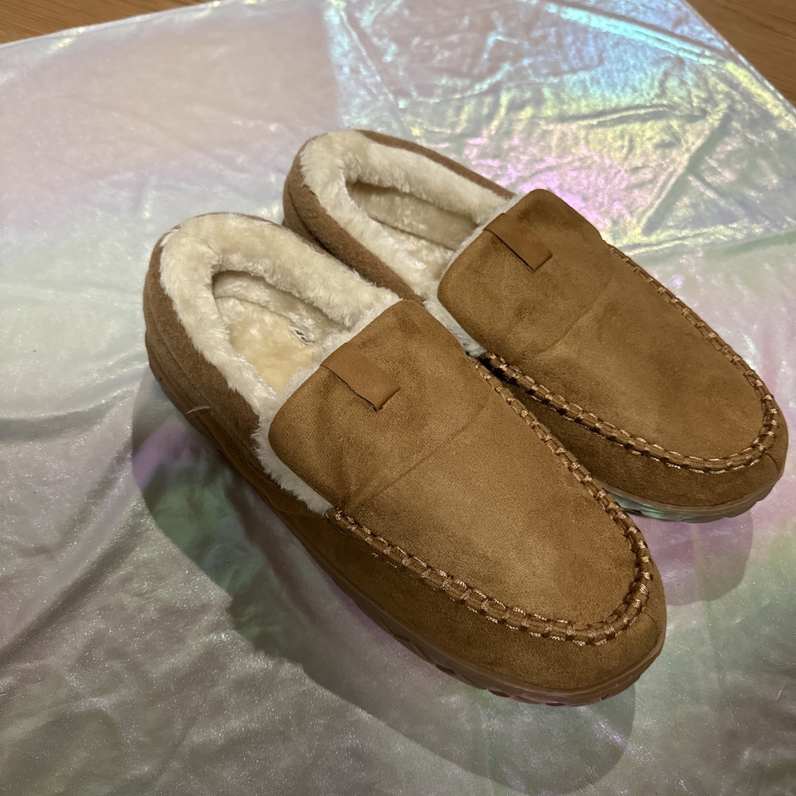 Brown Suede Men's Slippers sizeUS 43(2),45, 46(2), 48 EU NEW