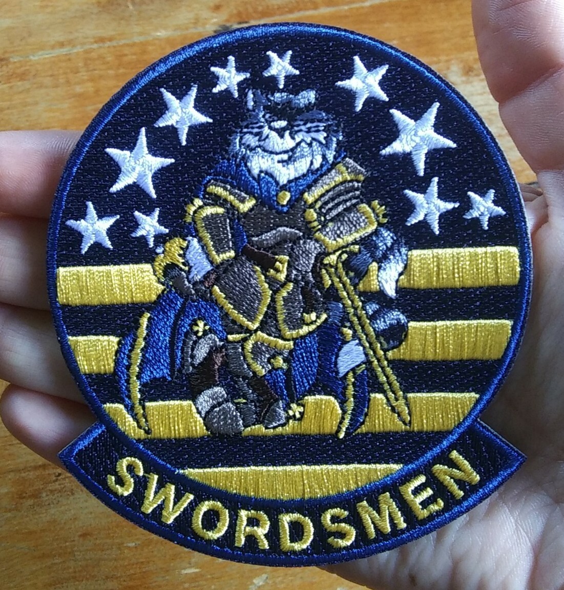 US Miltary VF-32 SWORDSMEN TOMCAT F-14 TOMCAT FIGHTER SQN NAVY Iron On Patch